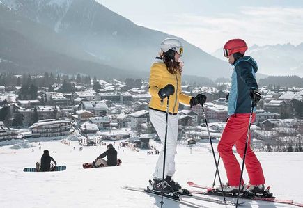 Skifahren in Seefeld in Tirol